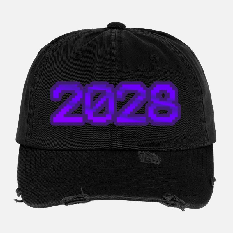 Computer 2028 Flexfit Vintage Destroyed Cap