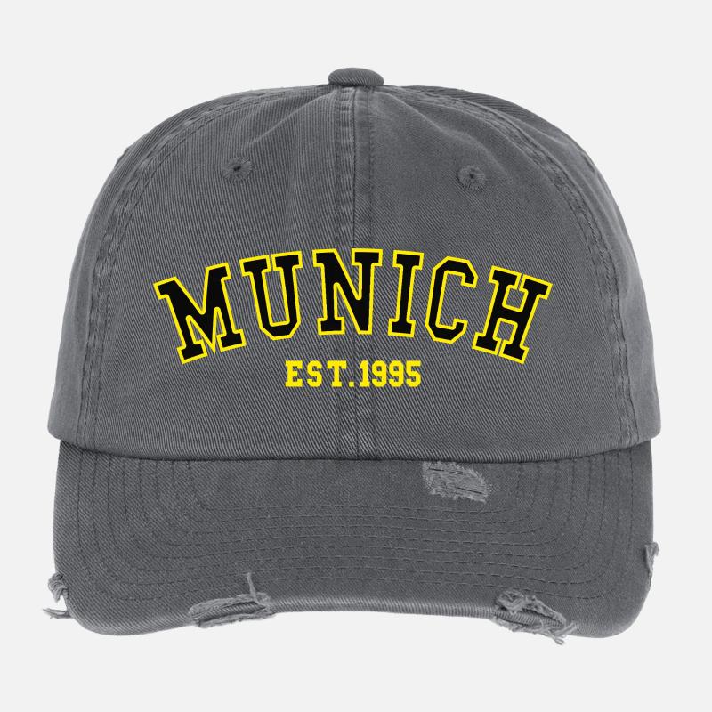 Munich_Est_1995 Casquette vintage effet usé Flexfit