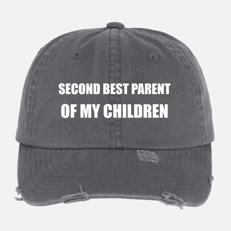 Zweitbestes Elternteil / Second best parent Flexfit Vintage Destroyed Cap