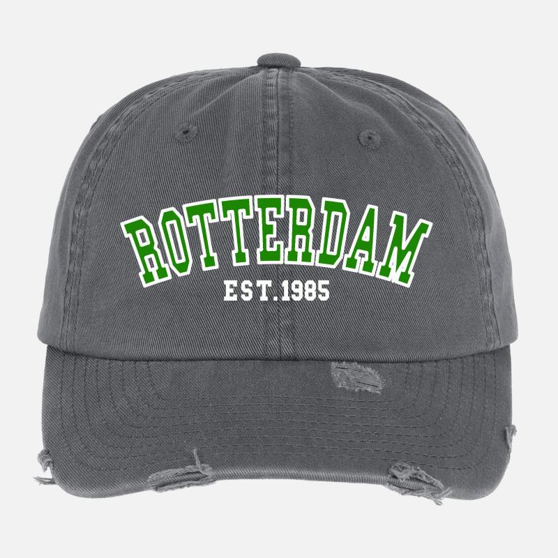 Rotterdam Est.1985 Flexfit Vintage Destroyed Cap
