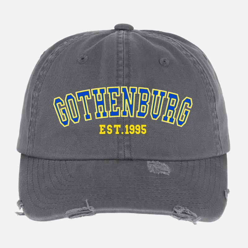 Göteborg Est. 1995 Flexfit Vintage Destroyed Cap