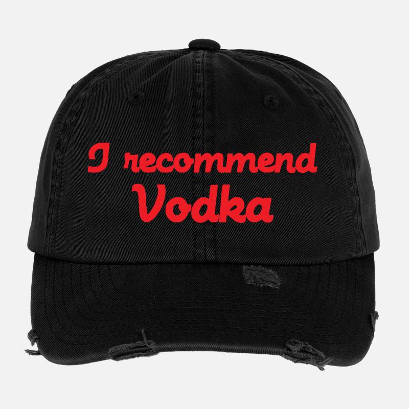 I Recommend Vodka Flexfit Vintage Destroyed Cap