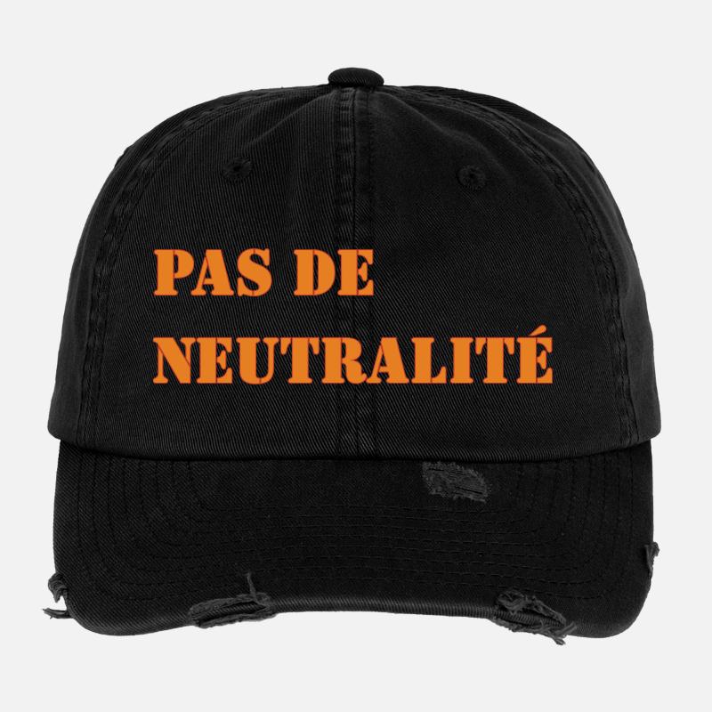 NO NEUTRALITY Flexfit Vintage Destroyed Cap