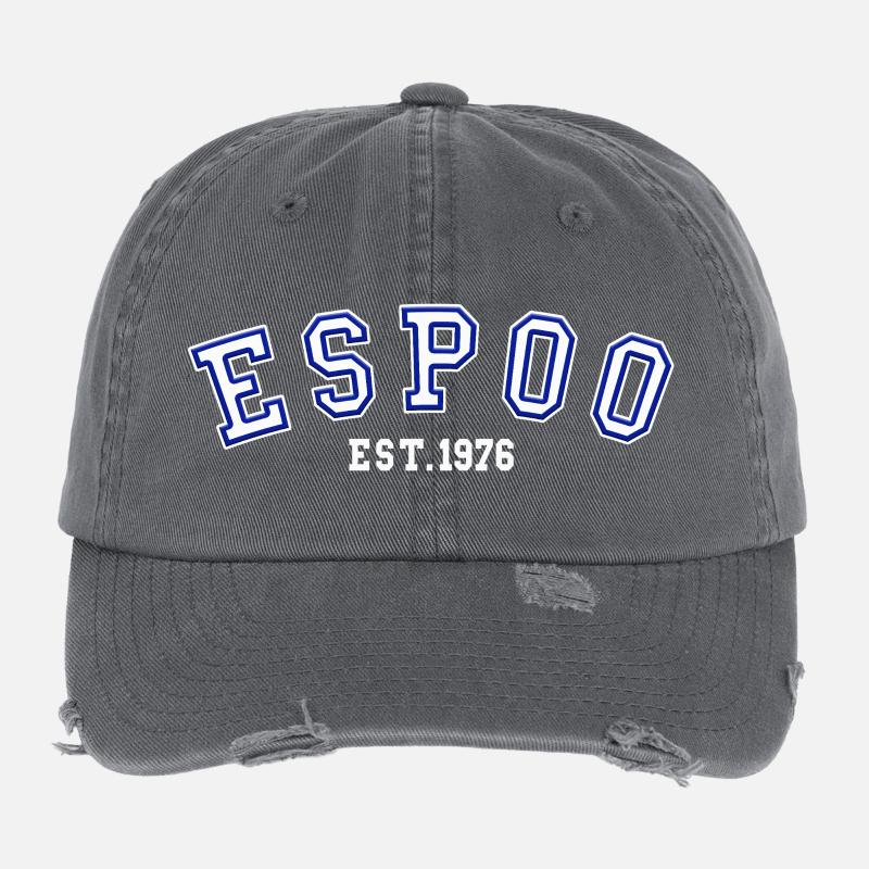 Espoo Est. 1976 Flexfit Vintage Destroyed Cap