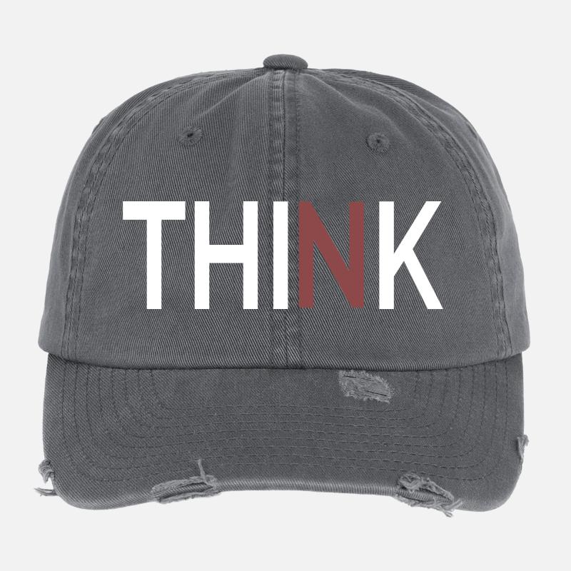 Think Minimalist, clean design Flexfit Vintage Destroyed Cap