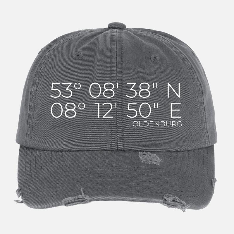 coordonnées Oldenburg Casquette vintage effet usé Flexfit