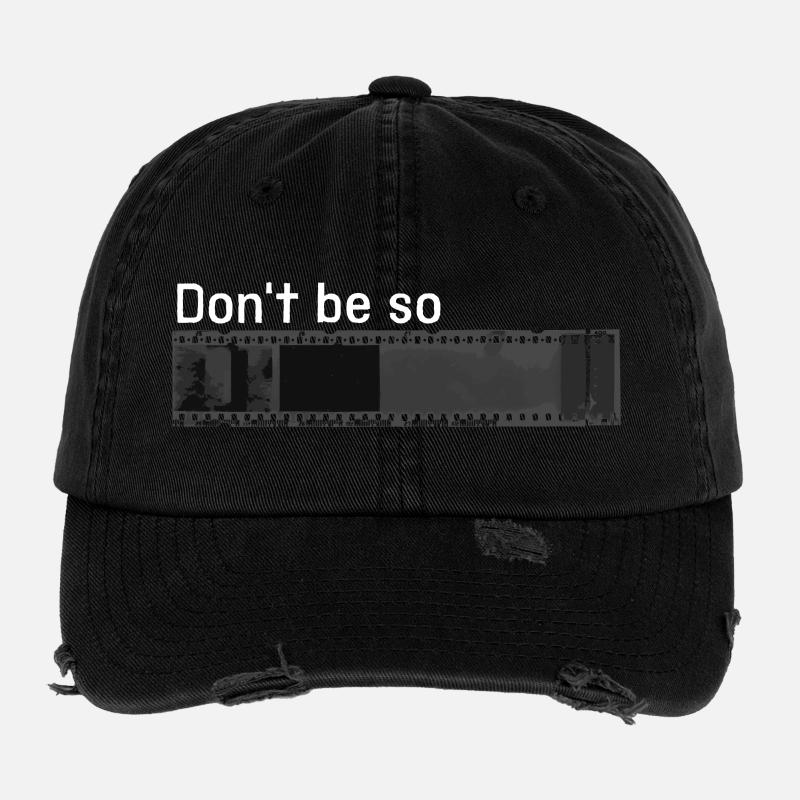 „Don't be so negative“ w Flexfit Vintage Destroyed Cap