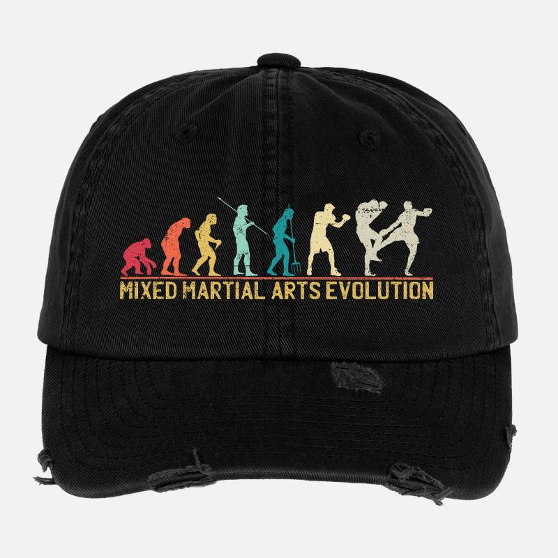 Arts martiaux mixtes Evolution Design Casquette vintage effet usé Flexfit