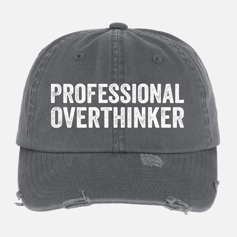 Professional Overthinker Flexfit Vintage Destroyed Cap