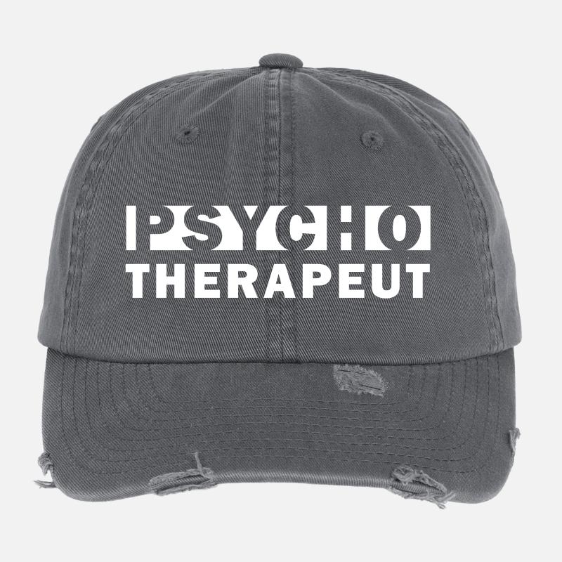 Psychotherapist – Gift Idea Flexfit Vintage Destroyed Cap