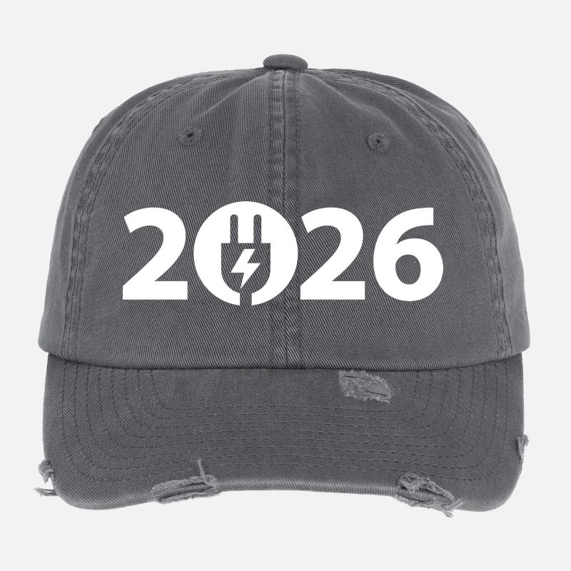 Electrician 2026, Electronics Technician 2026, Electricity 2026 Flexfit Vintage Destroyed Cap