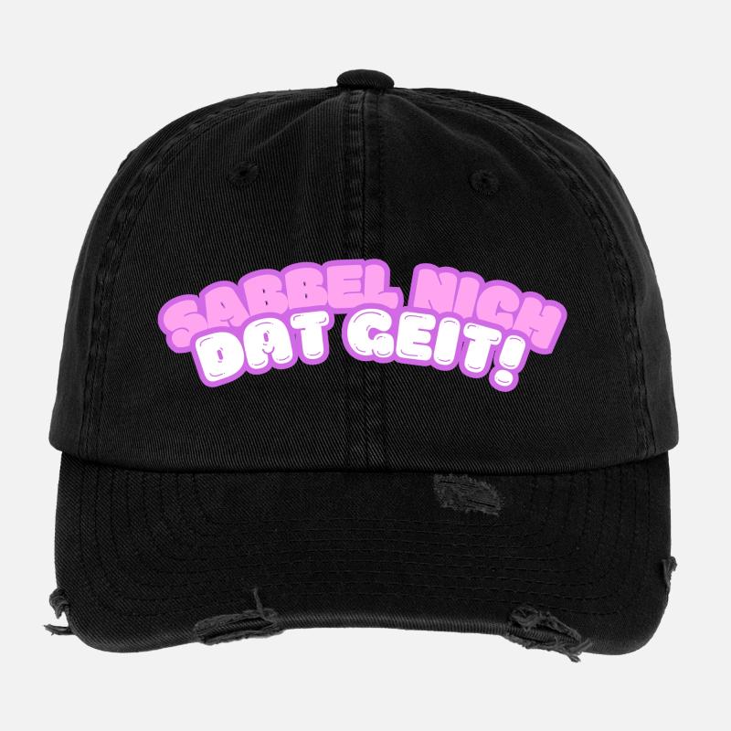 Sabbel nich - dat geit! Flexfit Vintage Destroyed Cap