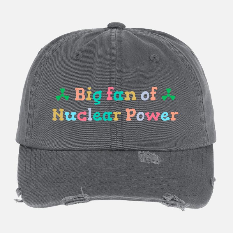 Großer Fan von Kernenergie Flexfit Vintage Destroyed Cap