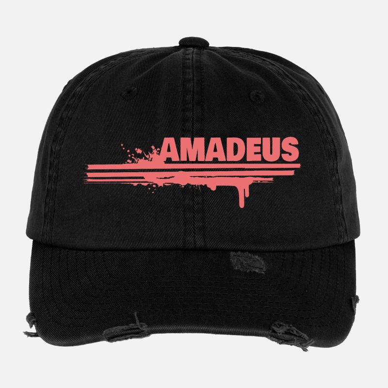 Amadeus Spritz-Schrift Flexfit Vintage Destroyed Cap