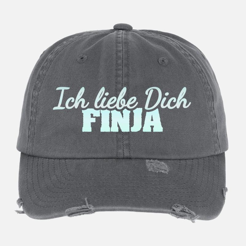 Finja als Liebe Flexfit Vintage Destroyed Cap