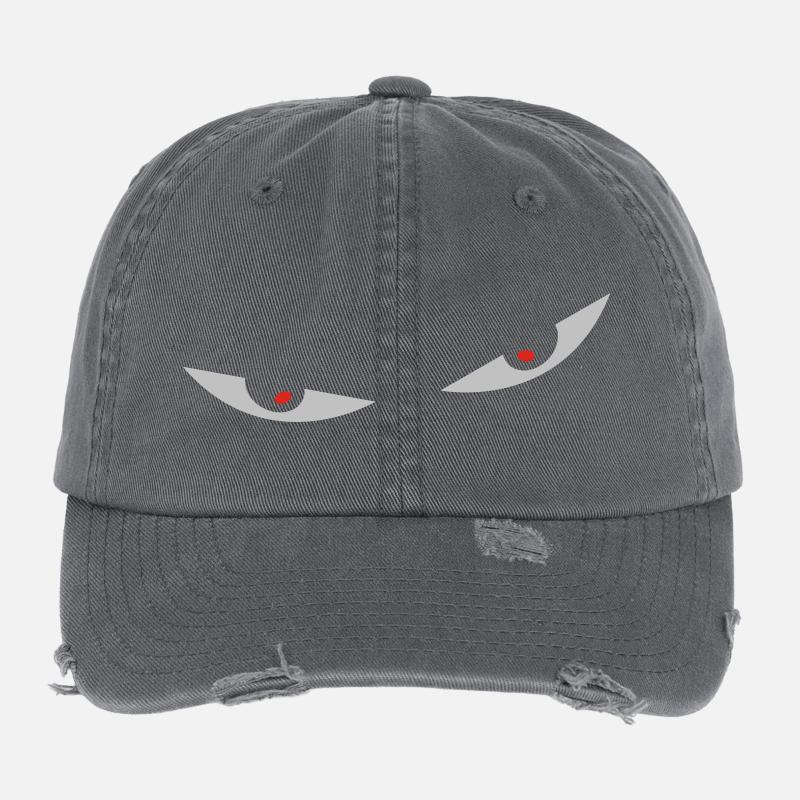 comic eyes augen Flexfit Vintage Destroyed Cap