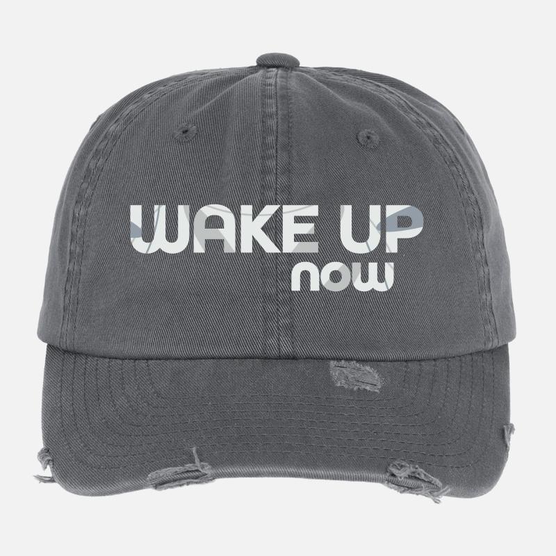 Wake up now Flexfit Vintage Destroyed Cap