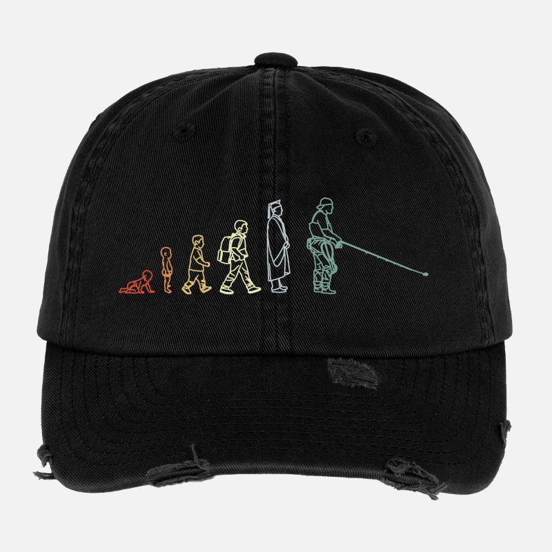 Développement Pêche Casquette vintage effet usé Flexfit