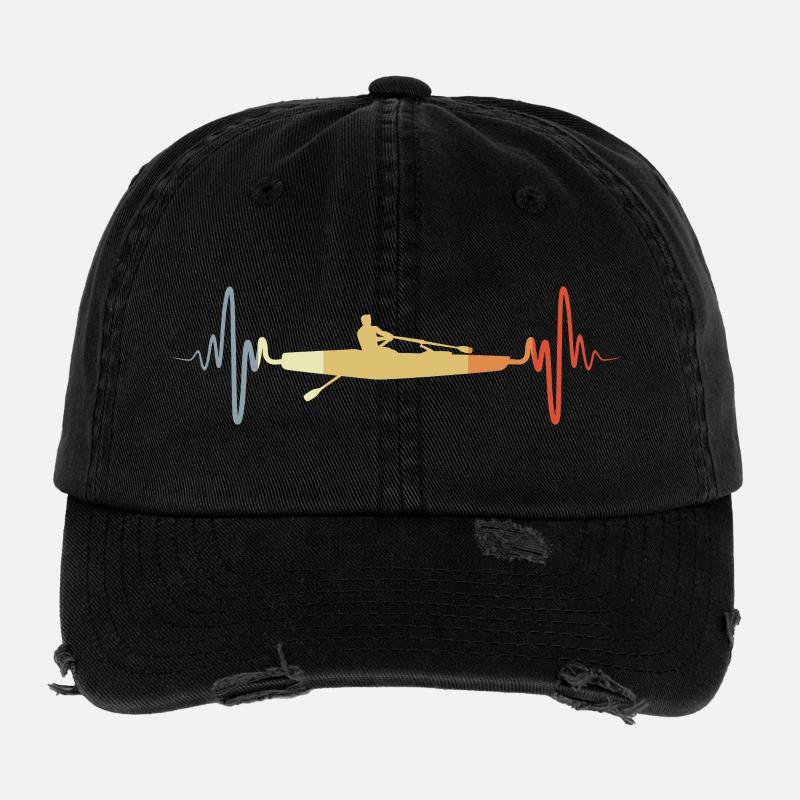 Vintage Ruderboot Skizze Flexfit Vintage Destroyed Cap
