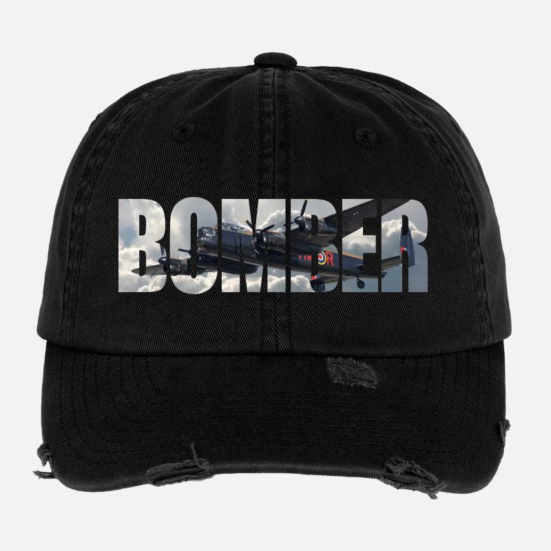 Bomber Avro Lancaster Flexfit Vintage Destroyed Cap