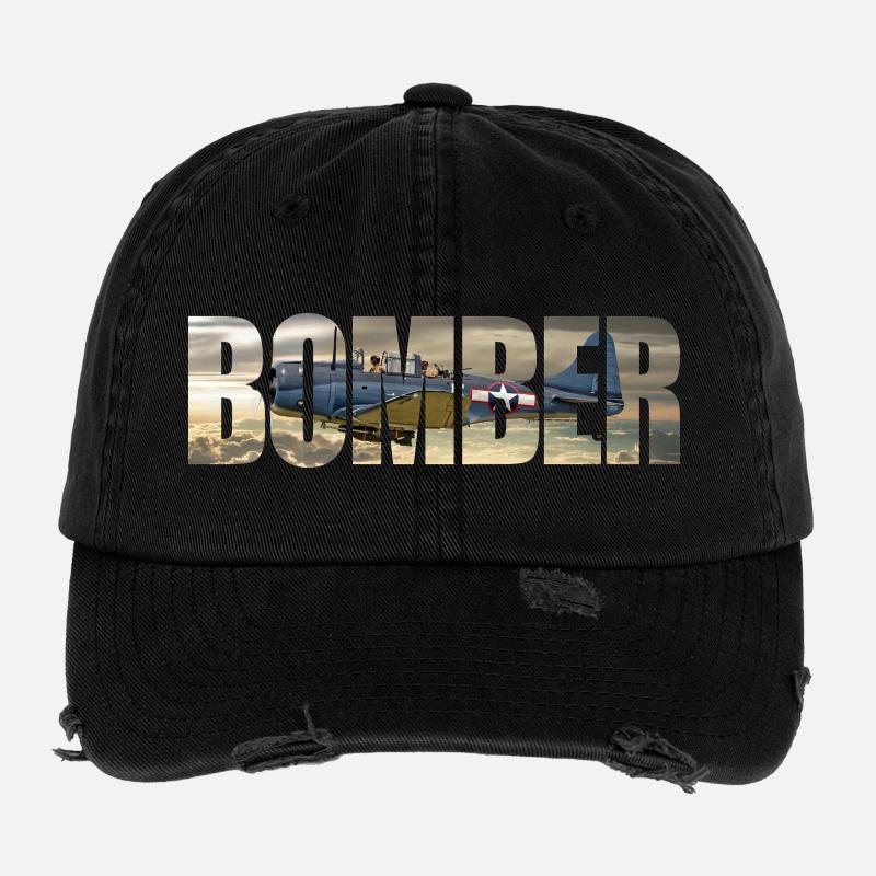 Bomber SBD Dauntless Flexfit Vintage Destroyed Cap