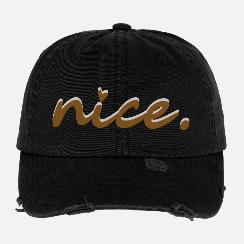 nice (braun mit hellem Schatten) Flexfit Vintage Destroyed Cap