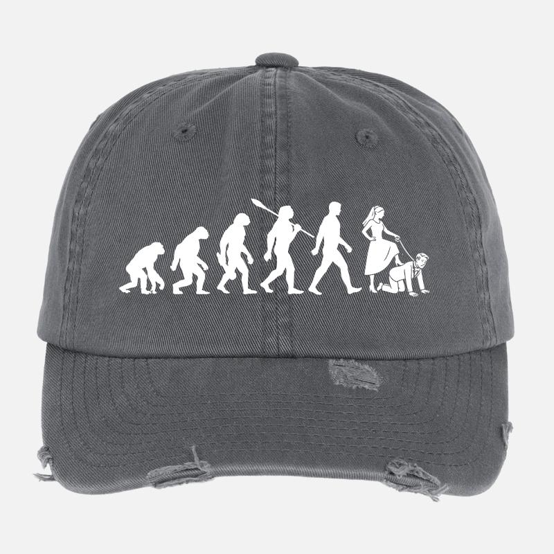 JGA Junggesellenabschied - Evolution Bachelor Flexfit Vintage Destroyed Cap