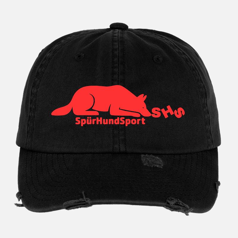 SHS logo red Flexfit Vintage Destroyed Cap