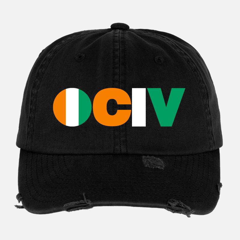 Ivory Coast Flexfit Vintage Destroyed Cap