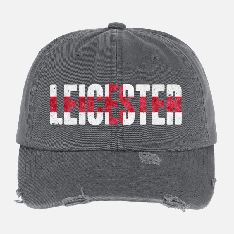 Leicester England Flexfit Vintage Destroyed Cap