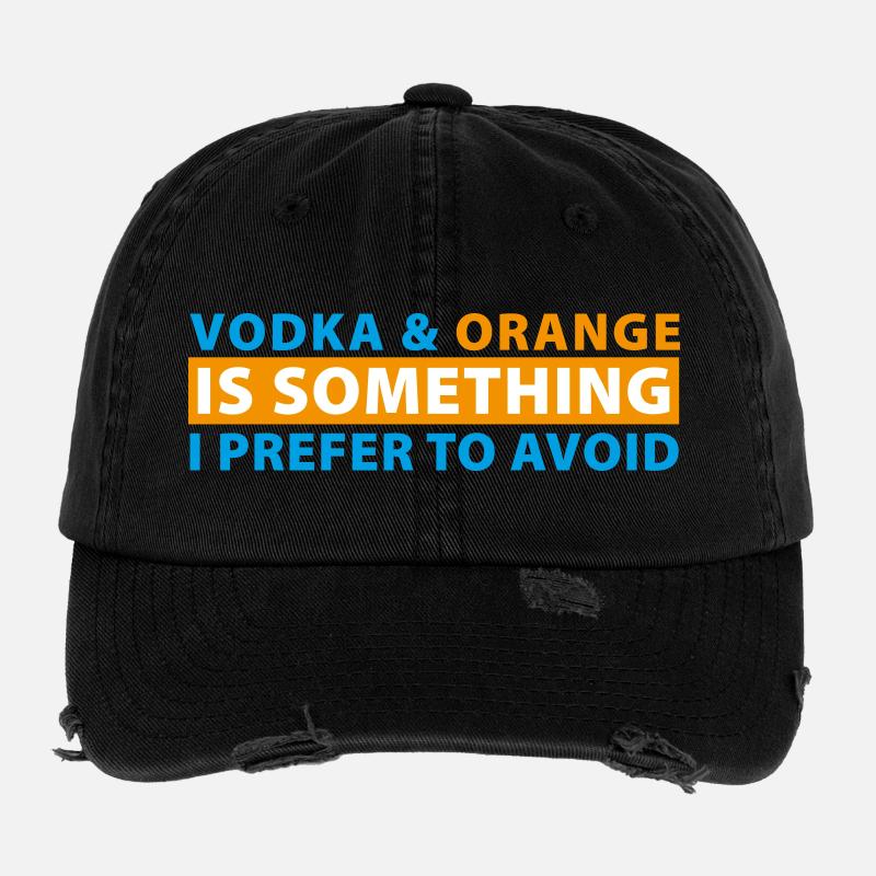 La vodka et l’orange sont quelque chose que je préfère éviter Casquette vintage effet usé Flexfit