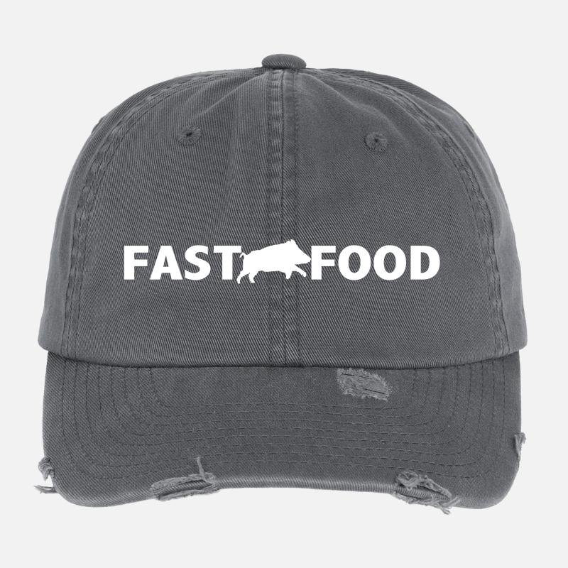 Wild boar fast food Flexfit Vintage Destroyed Cap