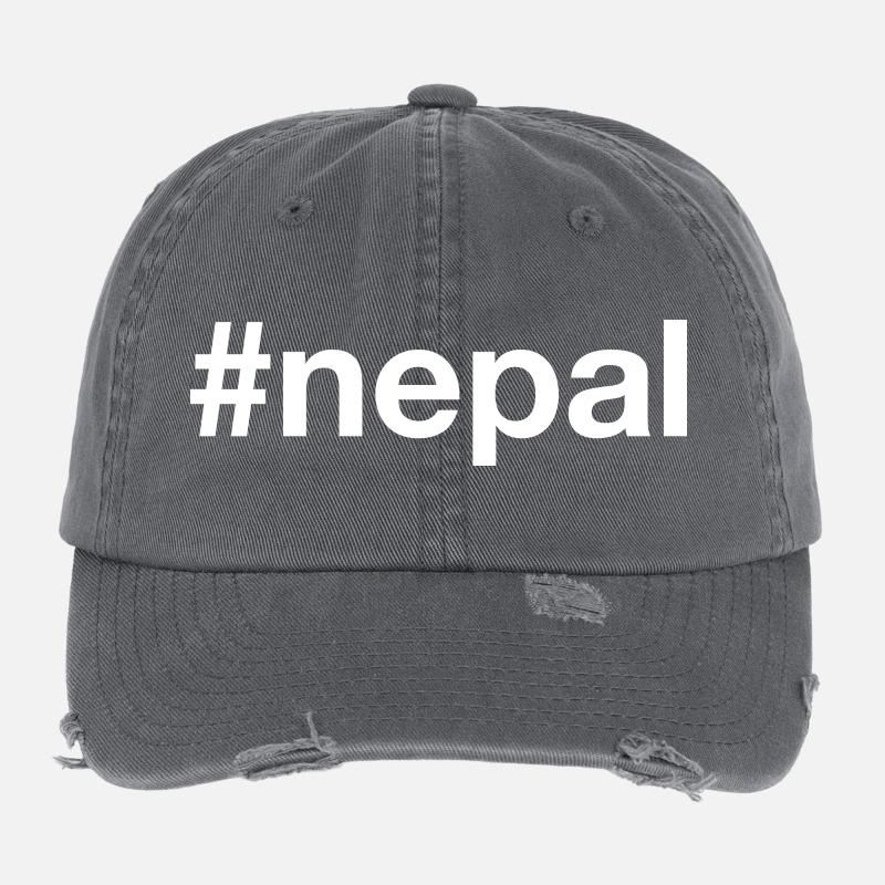 Hashtag du Népal Casquette vintage effet usé Flexfit