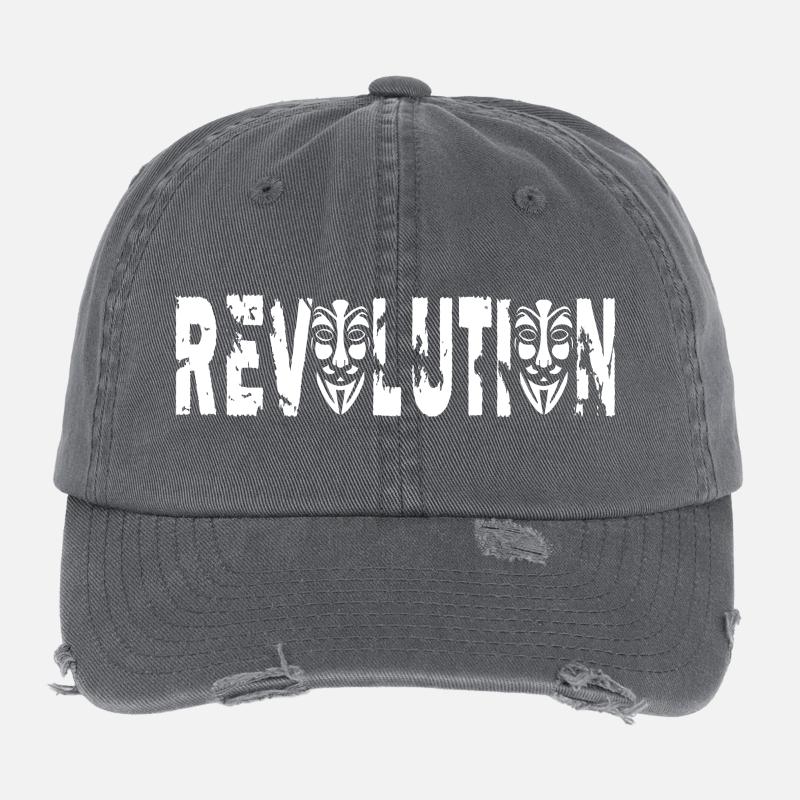 Anonymous revolution Flexfit Vintage Destroyed Cap