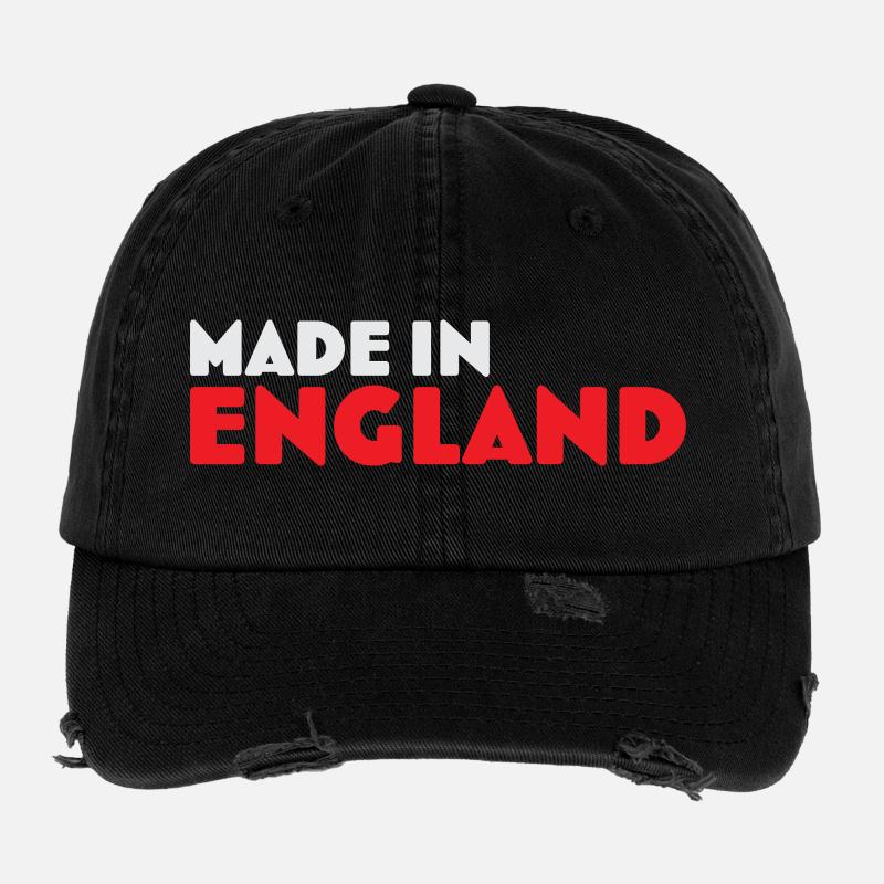Made in England Emblem Tee Flexfit Vintage Destroyed Cap