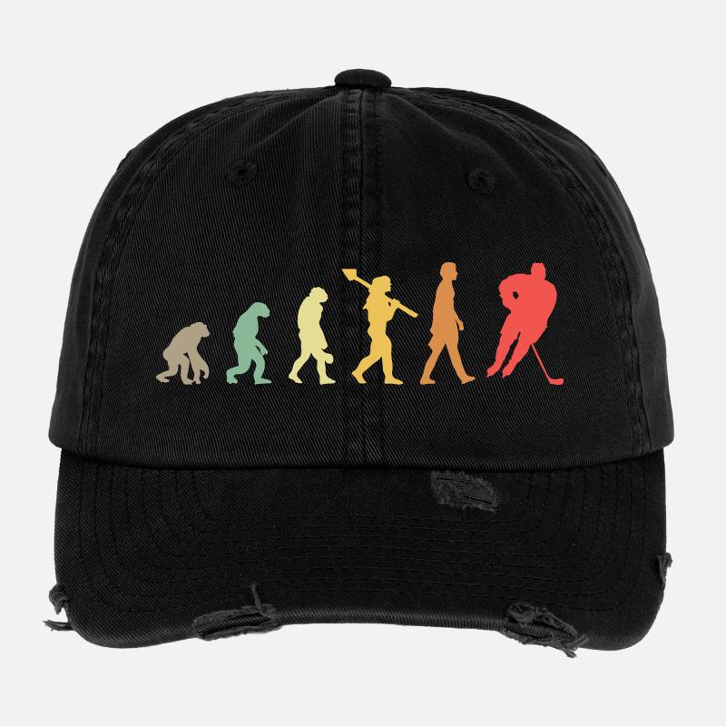 Evolution Hockey Casquette vintage effet usé Flexfit