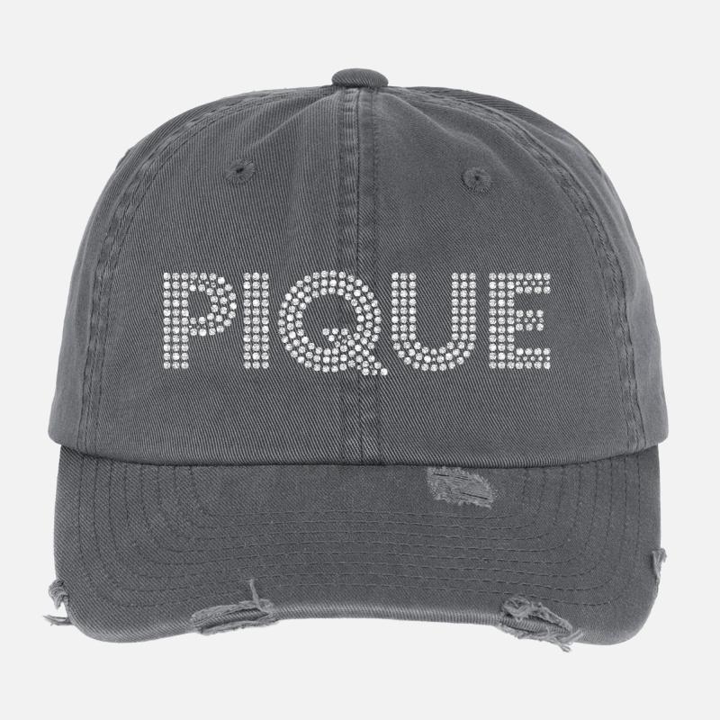 Dot-Piqué lettering Flexfit Vintage Destroyed Cap