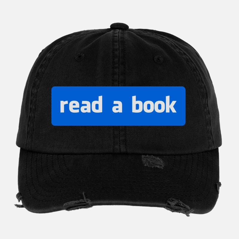 Lies ein Buch – Literature Lover Flexfit Vintage Destroyed Cap