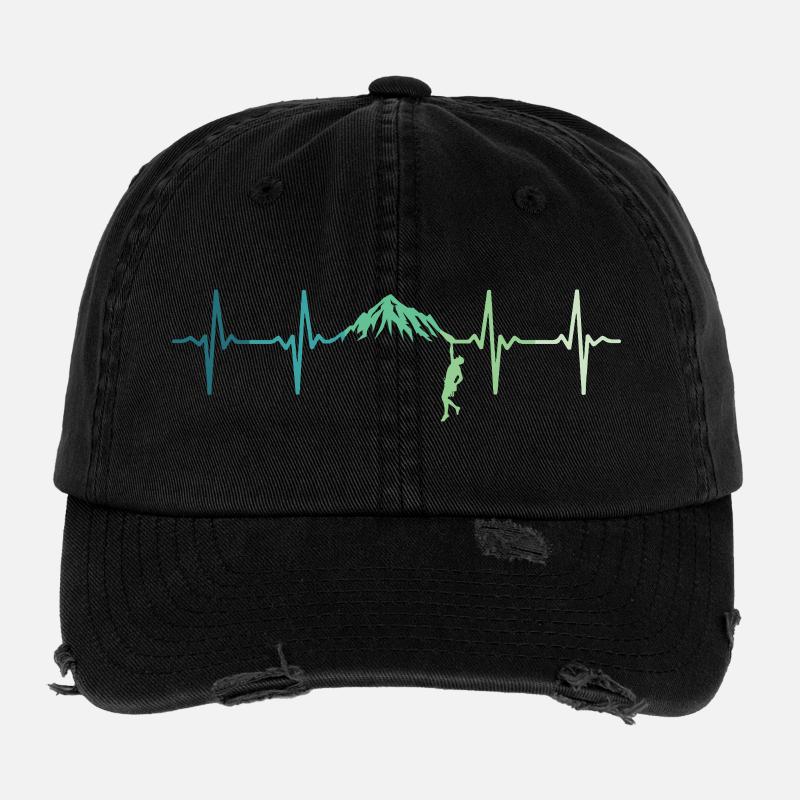 Climbing Heartbeat Climber Flexfit Vintage Destroyed Cap