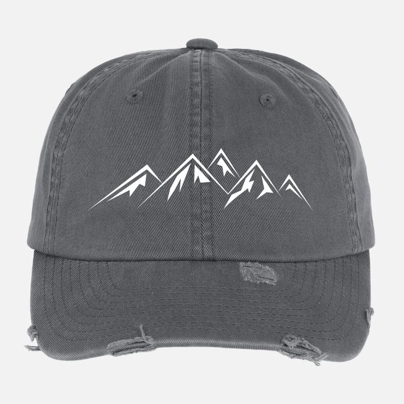 mountains Flexfit Vintage Destroyed Cap