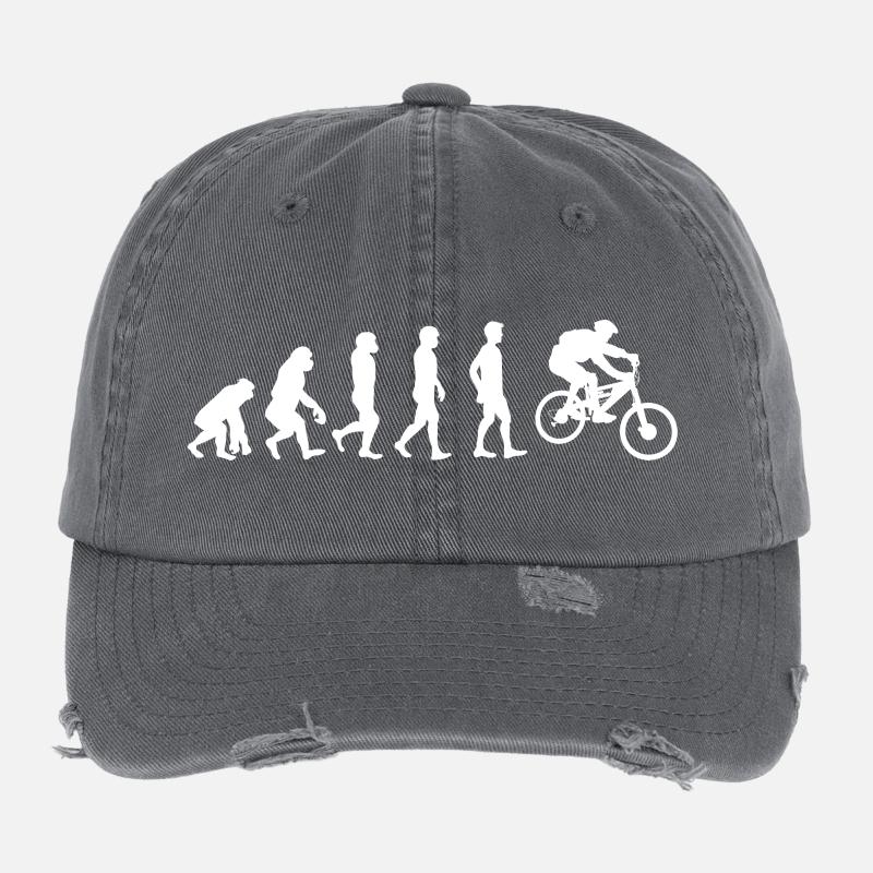 Évolution du cyclisme Casquette vintage effet usé Flexfit