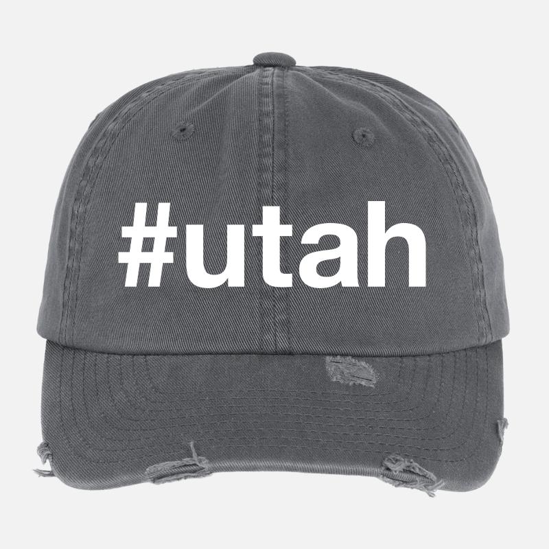 UTAH Hashtag Flexfit Vintage Destroyed Cap