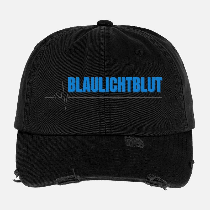 Blaulichtblut – Stolz, Teamgeist und Leidenschaft  Flexfit Vintage Destroyed Cap