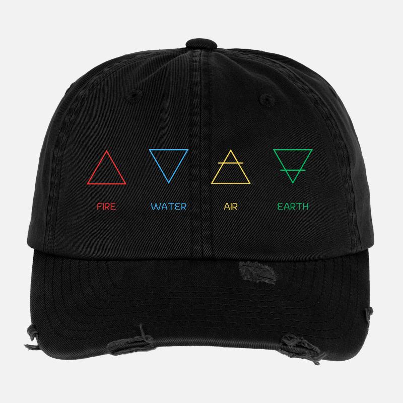 Quatre Éléments Casquette vintage effet usé Flexfit