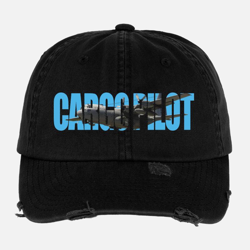 Cargo pilot C-130 Flexfit Vintage Destroyed Cap
