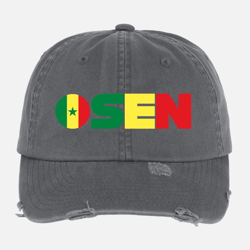 Sénégal Casquette vintage effet usé Flexfit