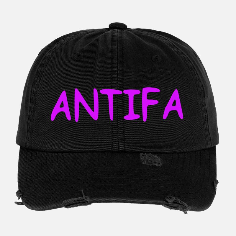Antifa - lilas Casquette vintage effet usé Flexfit