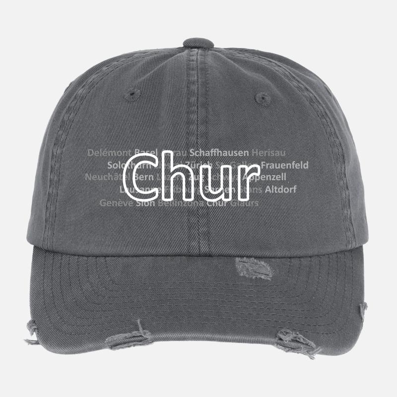 Schweizer Städte Chur Flexfit Vintage Destroyed Cap