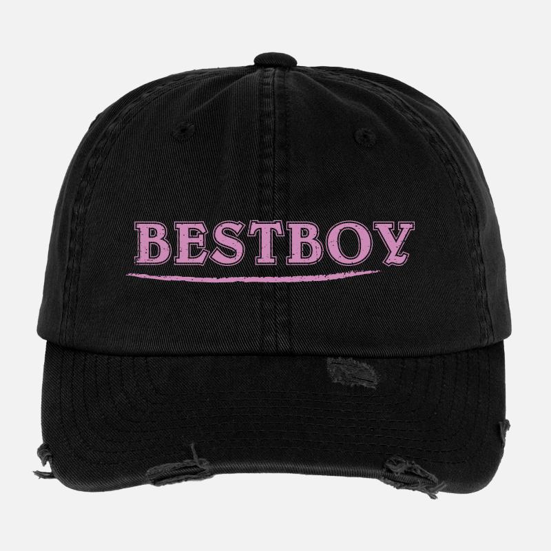 Revendication du meilleur garçon - cool Casquette vintage effet usé Flexfit