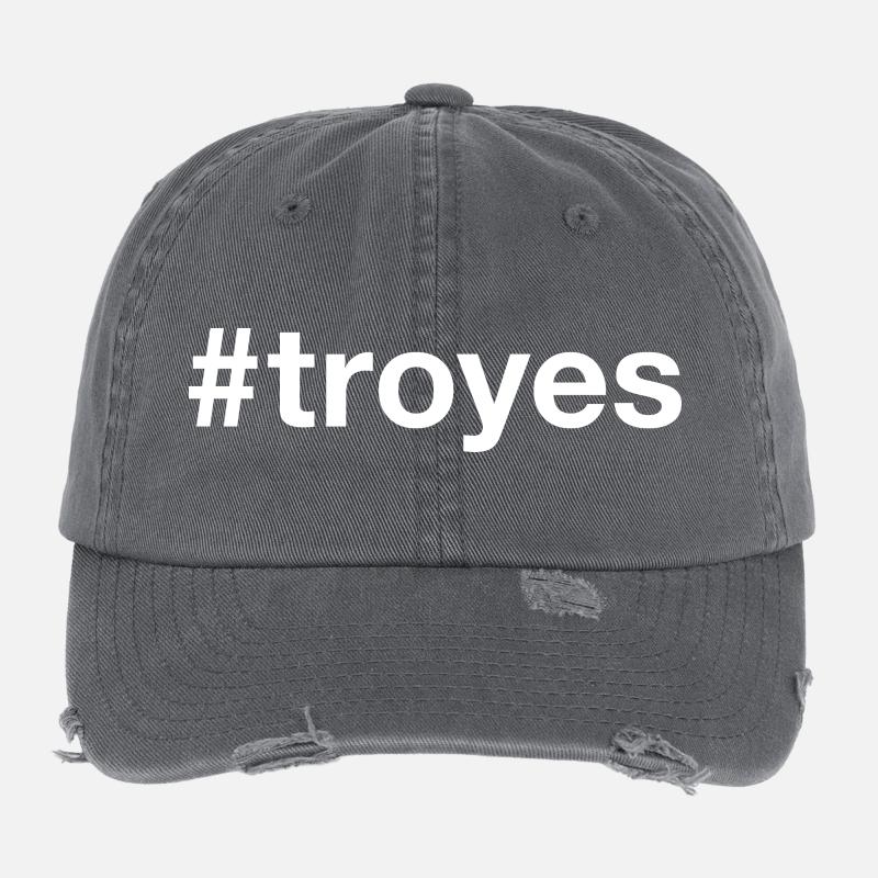 TROYES Hashtag Flexfit Vintage Destroyed Cap